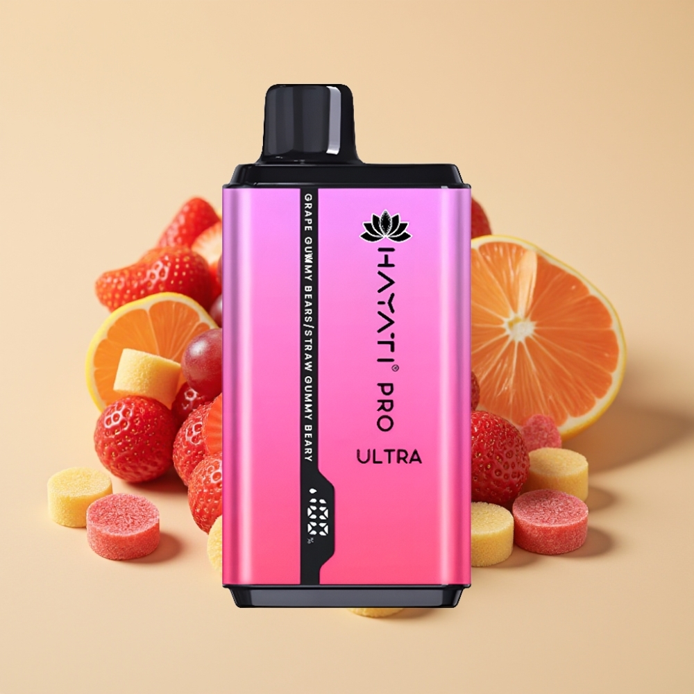 Hayati Pro Ultra 15000 Puffs Jednokratni Vape Grozdasti Medo Malina Medo 2×12ml 2%