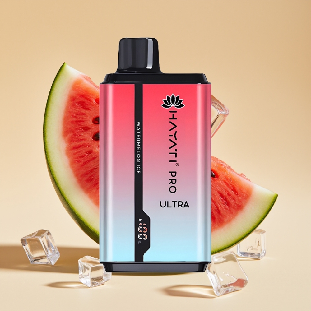 Hayati Pro Ultra 15000 Puffs Jednokratni Vape Lubenica Led 2×12ml 850mAh 2%