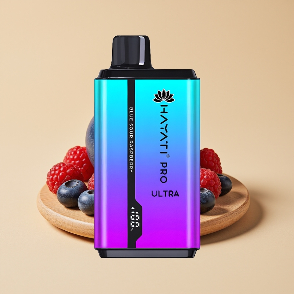 Hayati Pro Ultra 15000 Puffs Jednokratni Vape Plava Kisela Malina (2×12ml, 2%)