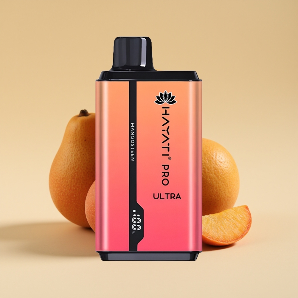 Hayati Pro Ultra 15000 Pufova Jednokratni Vape Mangostan 2×12ml 2% Nikotina