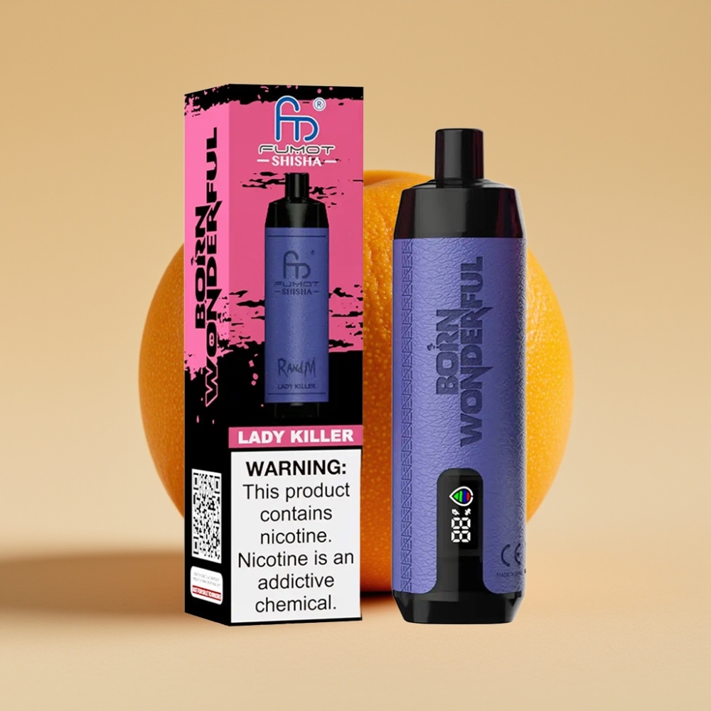 RandM Fumot Shisha 10000 Puffs Jednokratni Vape LED Indicator 18ml 850mAh Type-C Ubica Žena