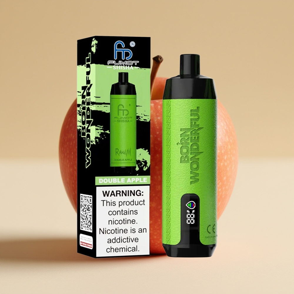 RandM Fumot Shisha 10000 Pufova Jednokratni Vape Double Apple (Dvostruka Jabuka) - 18ml, 850mAh, Type-C
