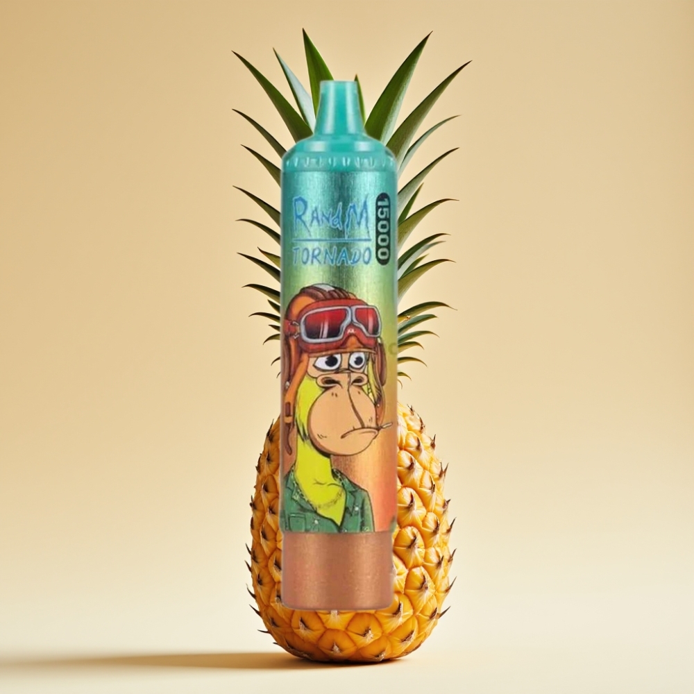 RandM Fumot Tornado 15000 Puffs USB-C Mesh Coil Jednokratni Vape Ledena Ananas