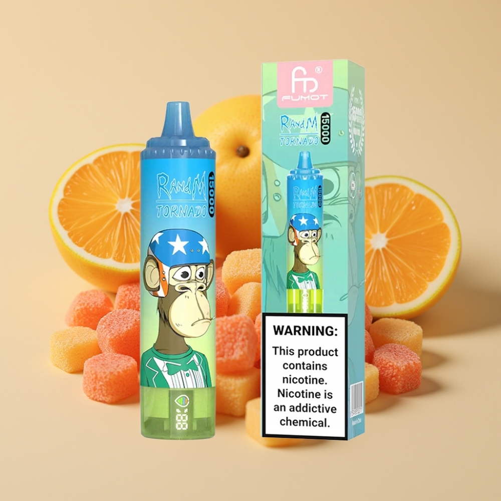 RandM Fumot Tornado 15000 Puffs USB-C Mesh Gummy Bear Jednokratni Vape