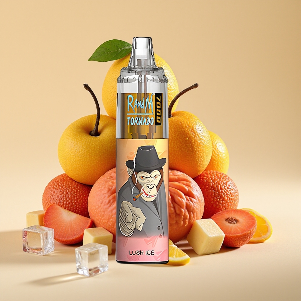 RandM Fumot Tornado 7000 Puffs Jednokratni Vape Lush Ice sa 14 ML E-liquid i 850 MAH Battery