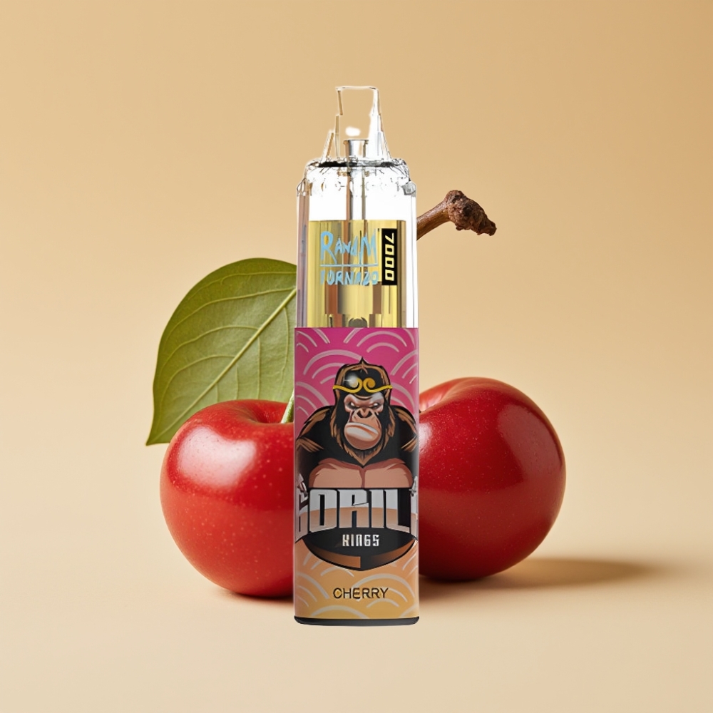 RandM Fumot Tornado 7000 Puffs Jednokratni Vape Trešnja, 14ML, Mesh Coil, Type-C, RGB