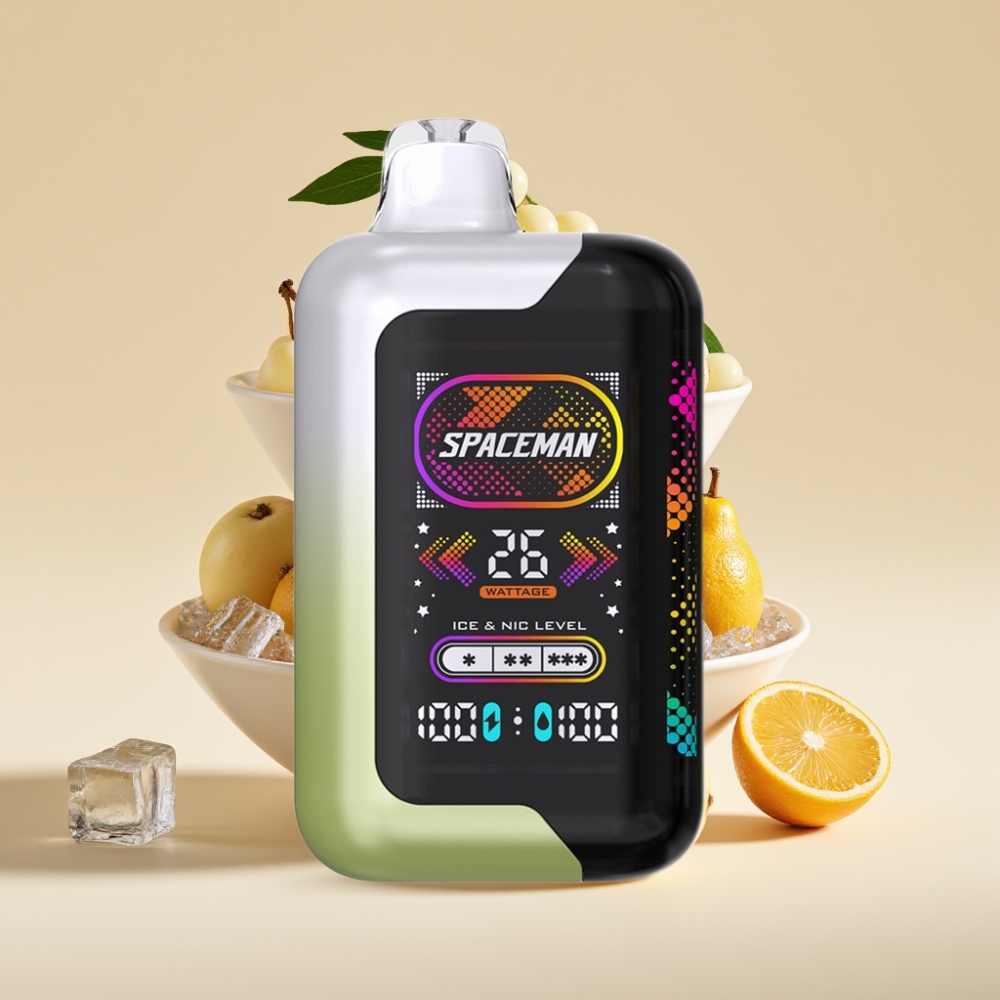SMOK SPACEMAN SP40000 Бело Грожђе Лед Нулa Никотин Диспоазабл Вејп 20ml 40000 Пуфова 1000mAh Тип-C