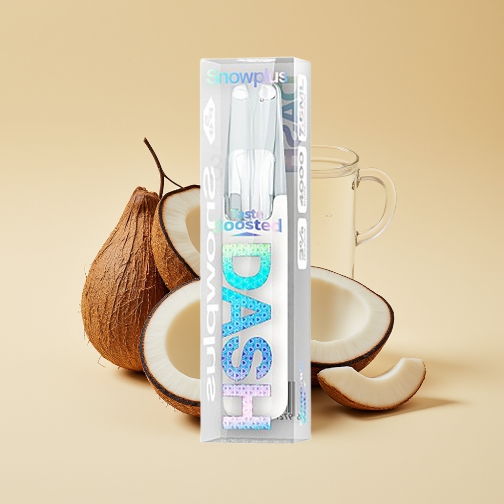 Snowplus Dash 4000 Pufova Jednokratni Uređaj Kokosova Voda – 7.5ml, 530mAh, Keramički Atomajzer