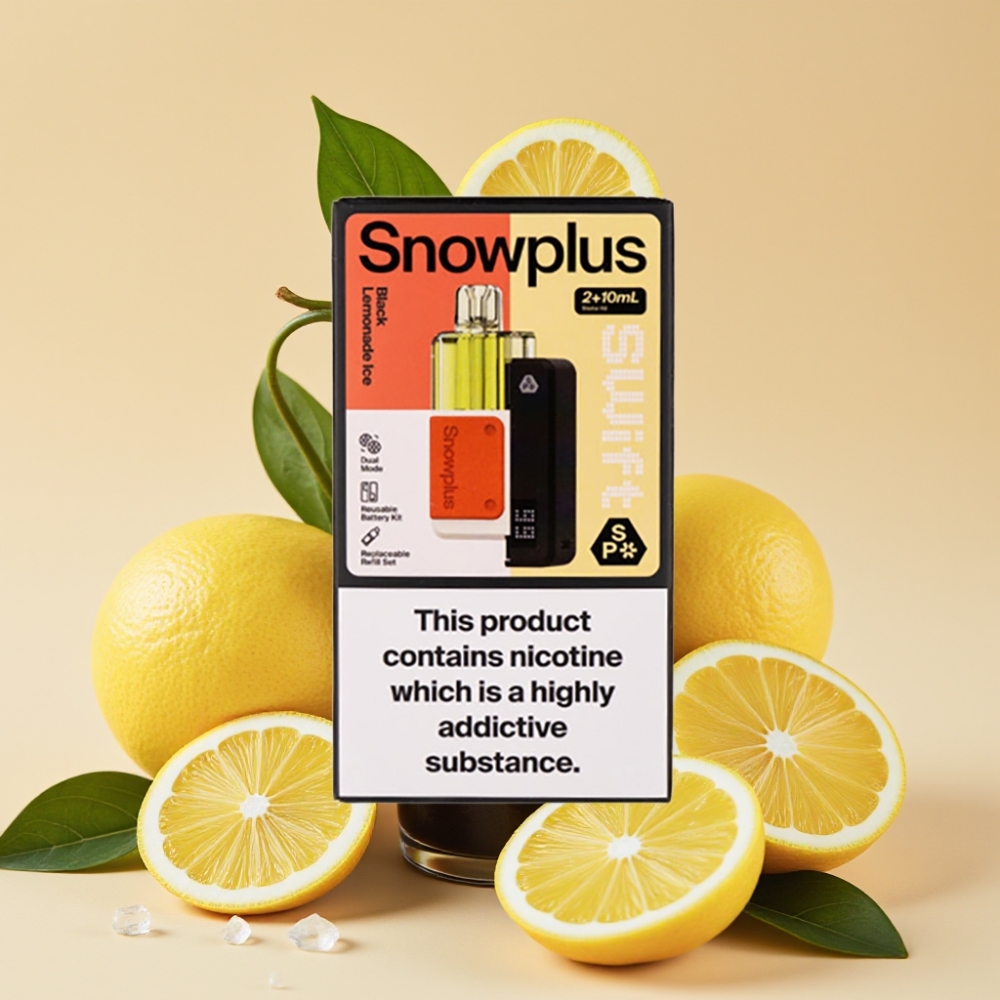 Snowplus Swift 5000 Puffs Dual Mesh 1000mAh Crna Limunada Led Prefilled Pod Kit