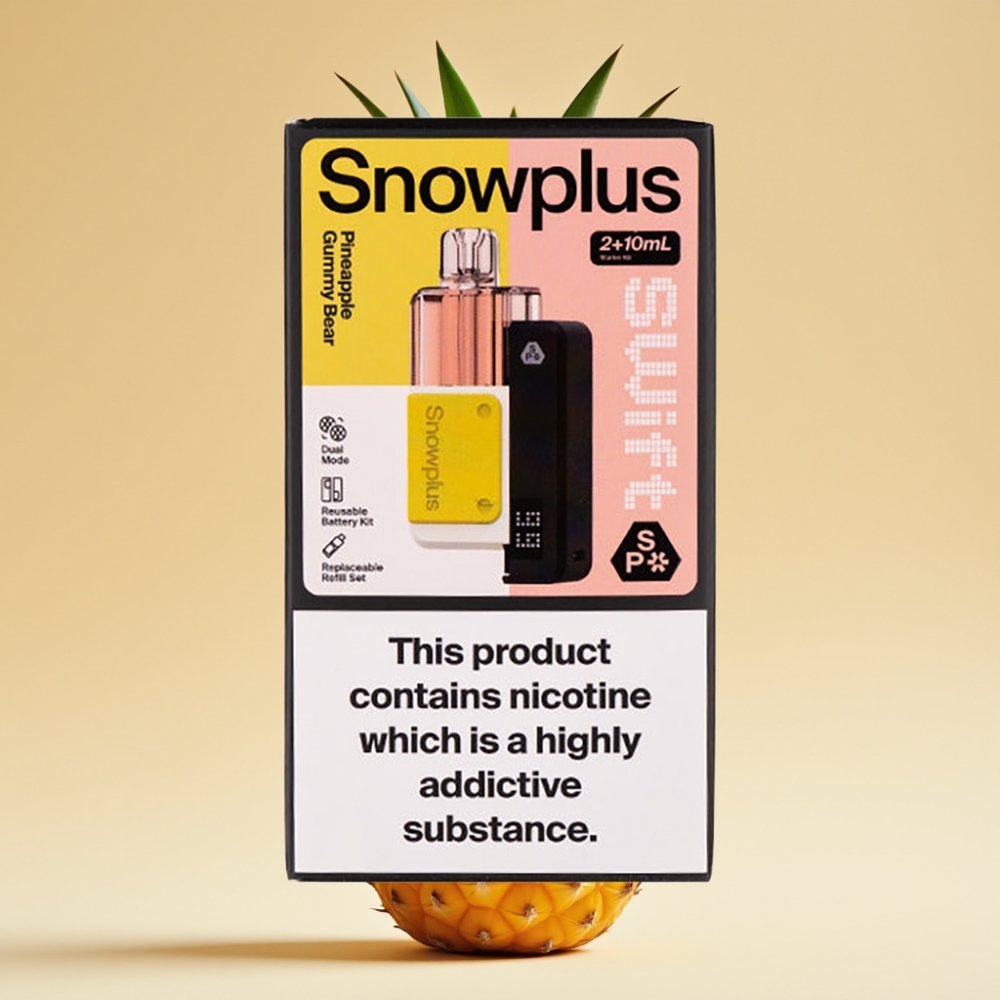 Snowplus Swift 5000 Puffs Dual Mesh 1000mAh Prefilled Pod Kit Ananas Gumeni Meda