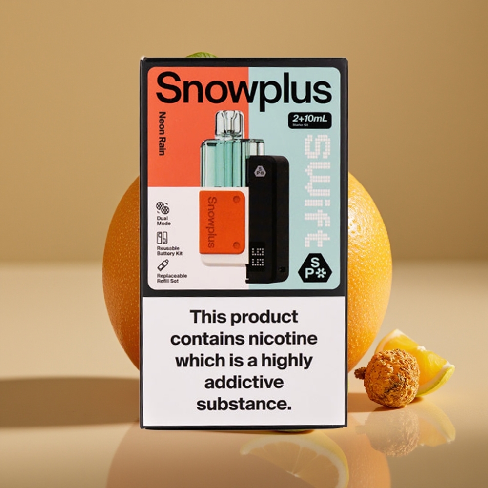 Snowplus Swift 5000 Puffs Prefilled Pod Kit Neon Kiša – Dual Mesh, 1000 mAh, 2+10 ml, 2% Nikotina