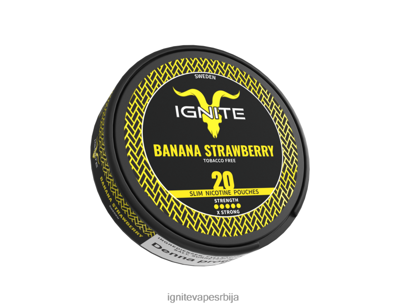 IGNITE никотинске кесице банана јагода Ignite Vape Beograd L42H172