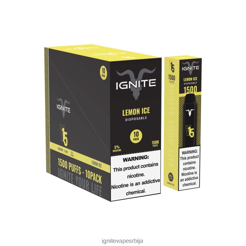 IGNITE V15 вапе оловка 10 ком трешња лед Ignite Disposable Vape L42H98