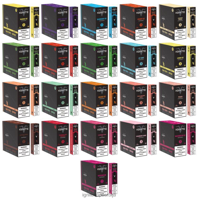 IGNITE V15 вапе оловка 10 ком трешња лед Ignite Disposable Vape L42H98