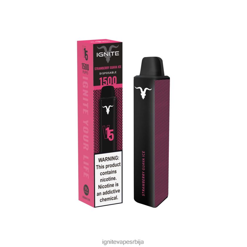 IGNITE V15 електронска цигара јагода гуава лед Ignite Order Online L42H116