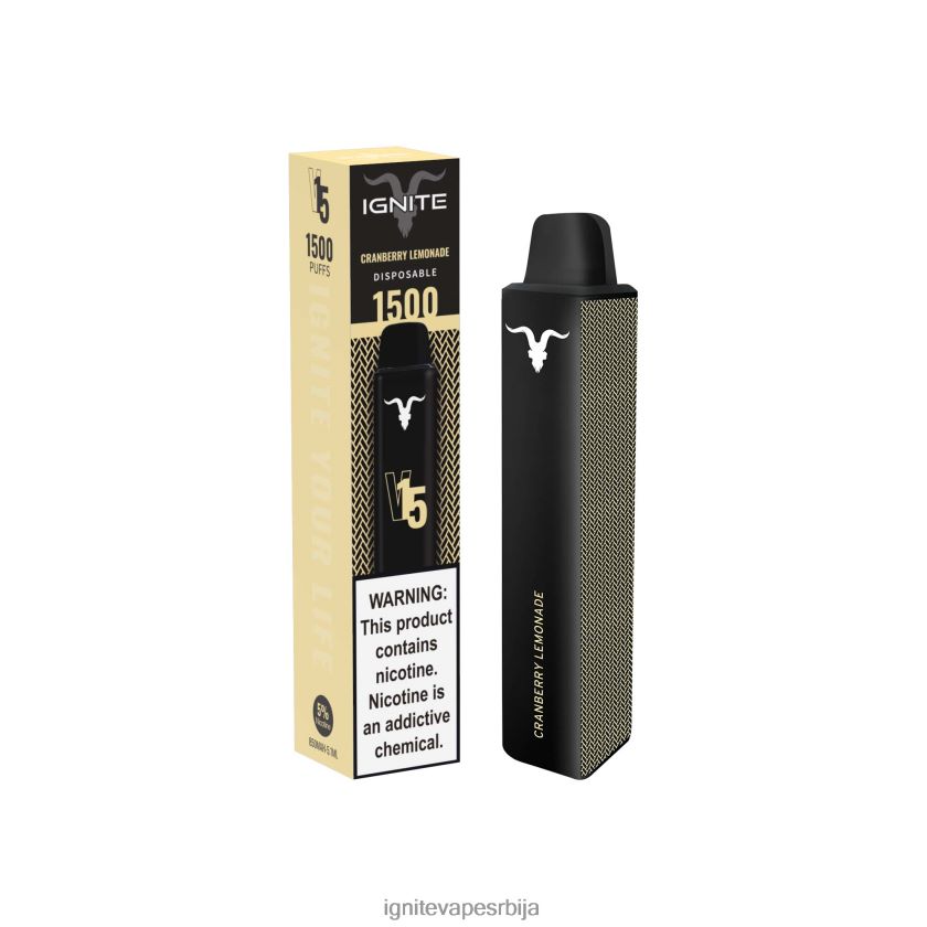 IGNITE V15 електронска цигара лимунада од бруснице Ignite Puff Bar L42H110
