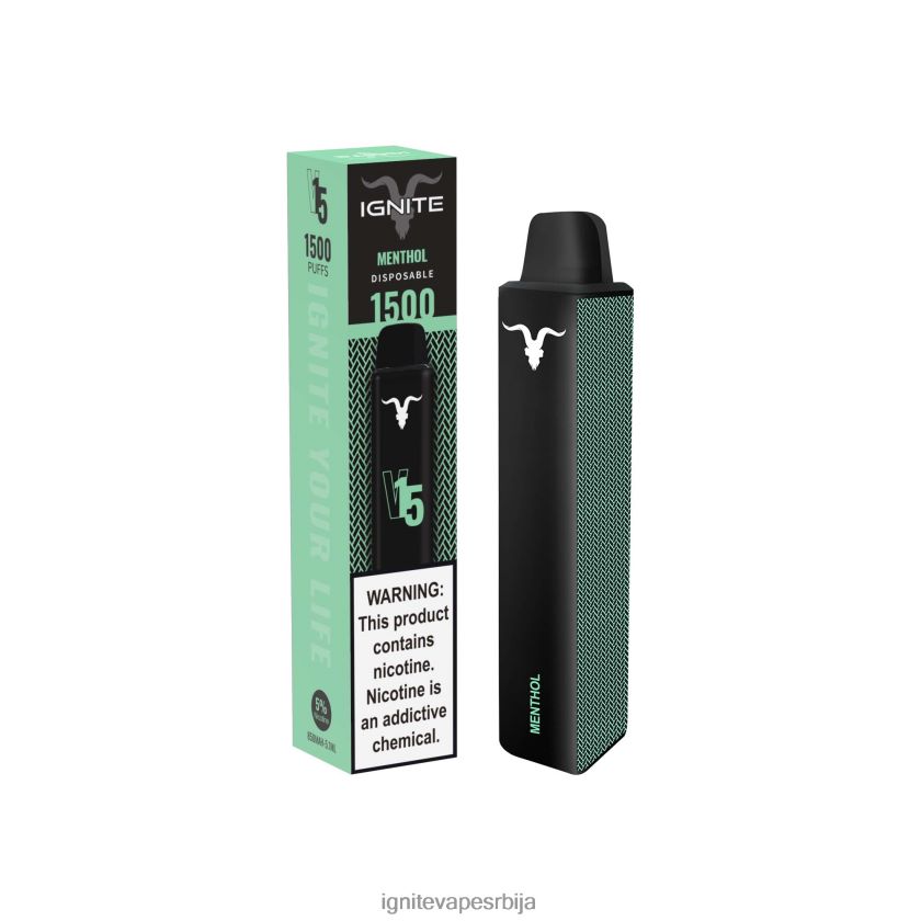 IGNITE V15 електронска цигара ментол Ignite Vape Store L42H114