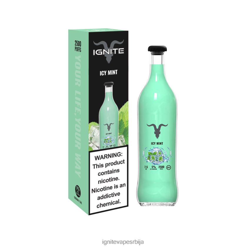 IGNITE V25 електронска цигара ледена мента Ignite Vape Store L42H14