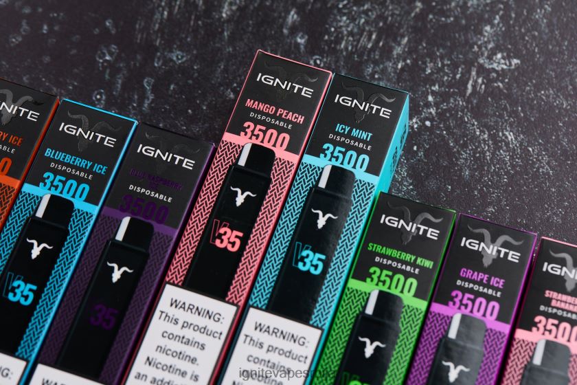 IGNITE V35 вапе оловка 10 ком јагода банана Ignite Disposable Vape L42H128