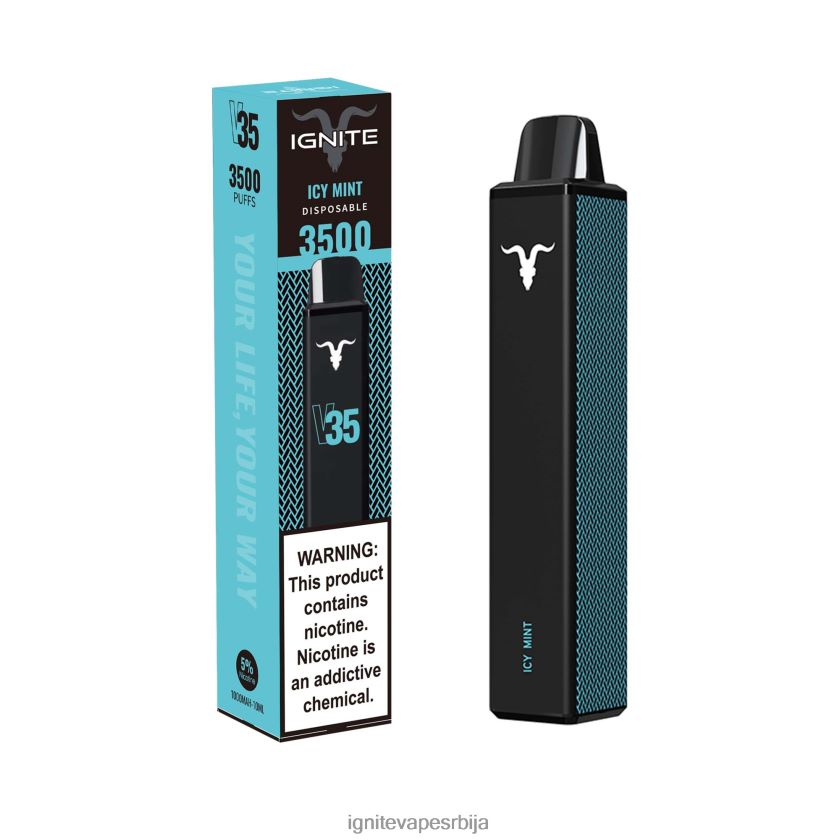 IGNITE V35 електронска цигара ледена мента Ignite Vape Store L42H134