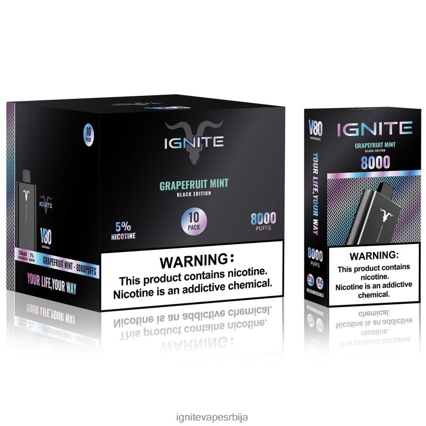 IGNITE V80 вапе оловка 10 ком банана трешња Ignite Order Online L42H6