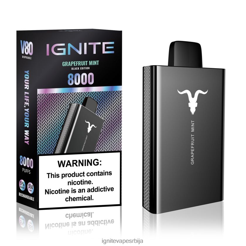 IGNITE V80 електронска цигара мента грејпфрута Best Ignite Flavors L42H45