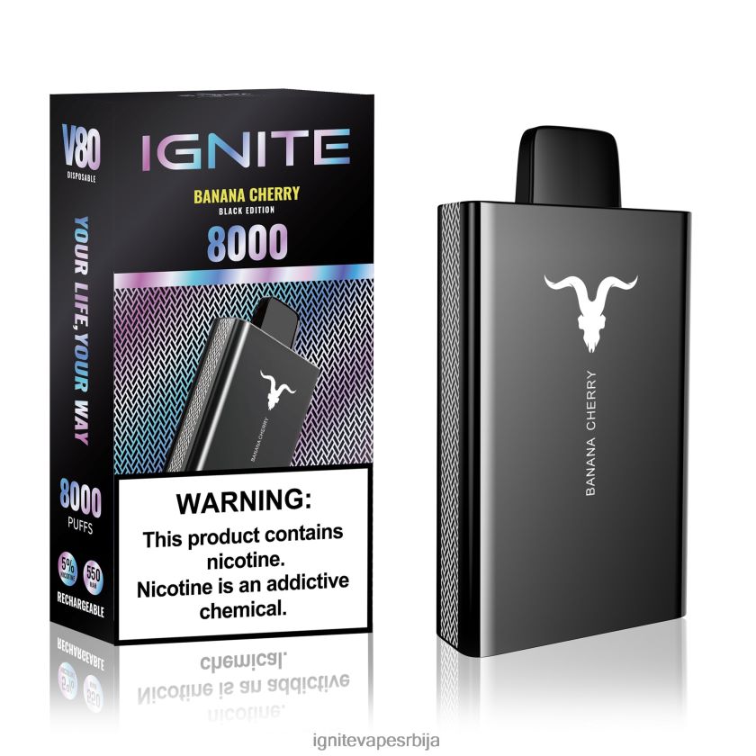 IGNITE V80 електронска цигара банана трешња Best Ignite Flavors L42H5