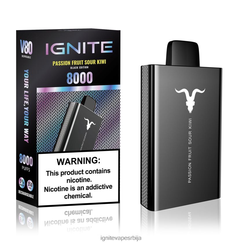 IGNITE V80 електронска цигара маракуја кисели киви Ignite Vape Sales L42H49