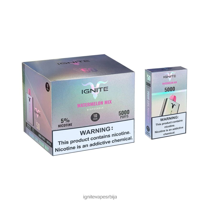 IGNITE V50 вапе оловка 10 ком алое грожђе Ignite Vape Beograd L42H22