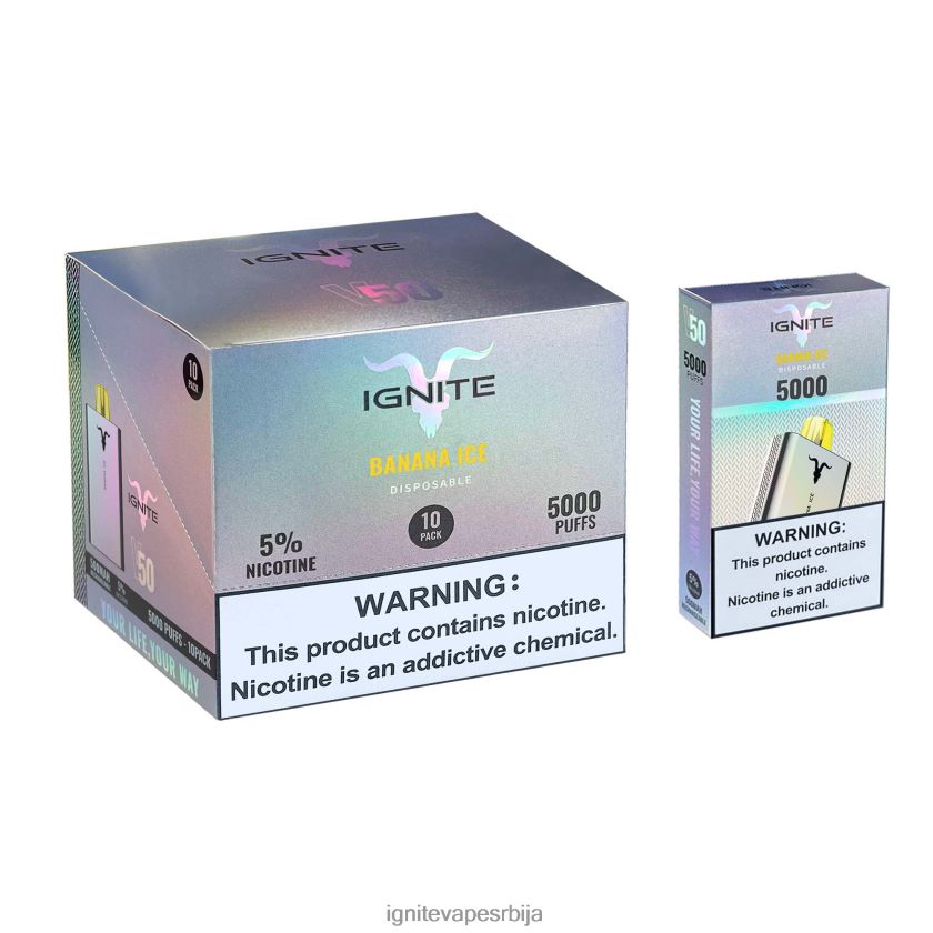 IGNITE V50 вапе оловка 10 ком алое грожђе Ignite Vape Beograd L42H22