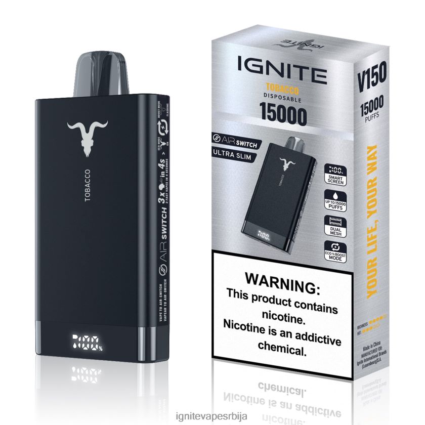 IGNITE V150 електронска цигара дуван Ignite Rechargeable Vape L42H7